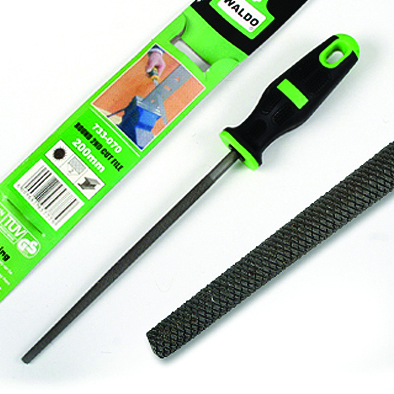File Round 2Nd Cut 150mm W/Handle Waldo