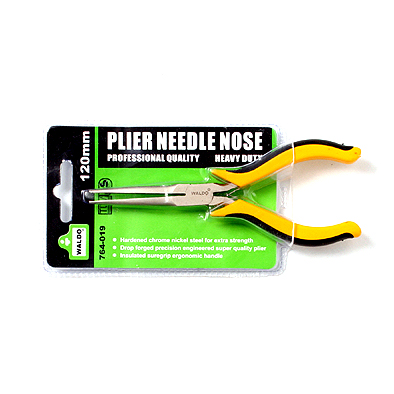 Plier Needle Nose 120mm Ins.Yl/Blk Waldo