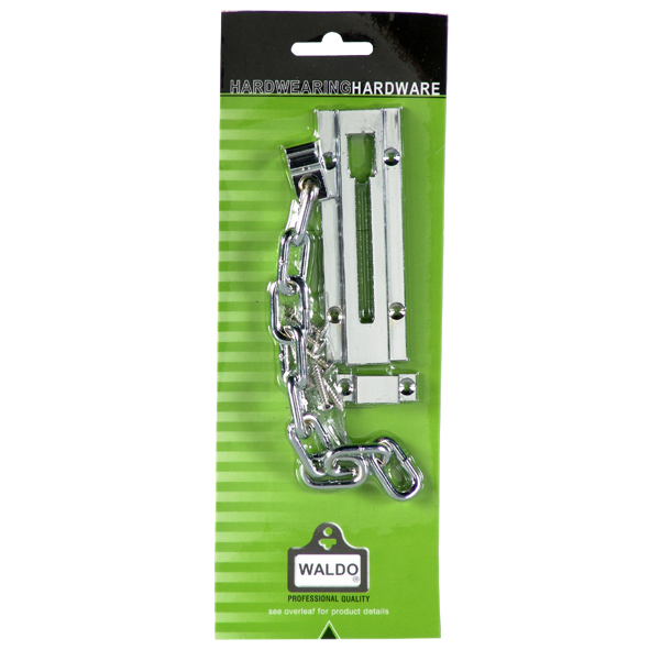 Door Chain Safety 100mm Waldo Chr.Plate
