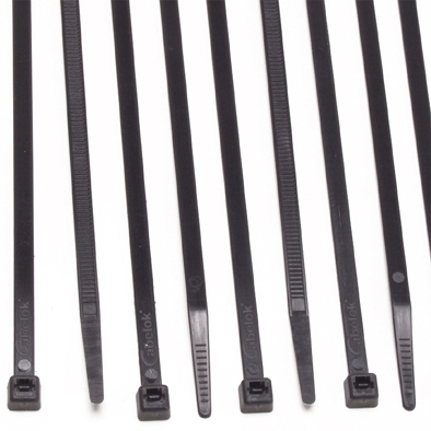 Cable Ties 250mmx4.8mm Black -100/Bag
