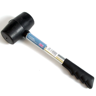 Mallet Rubber 500G Blk.Tub.Steel Hndl.Wa
