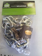 Chain Gal+Iron Padlock 38mm – 6mmx600mm