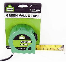 Tape Measure 3Mx16mm Green Value Waldo