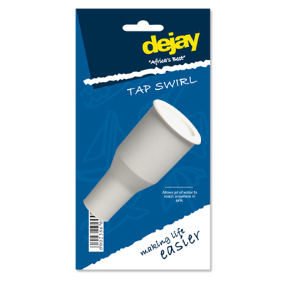 Tap Swirl White Carded #A26 Dejay