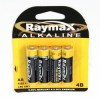 Battery Raymax Alkaline AA Card-4 Battery Raymax Alkaline AA Card-4