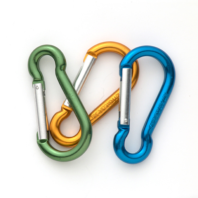 Shackle Spring Link Alum Asst Col 8X80mm