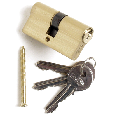 Cylinder Double Euro 62mm Pear Brass