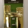 Door Lock Set Mortice 3L (Card) Brass Plated.Sabs.Waldo Door Lock Set Mortice 3L (Card) Brass Plated.Sabs.Waldo
