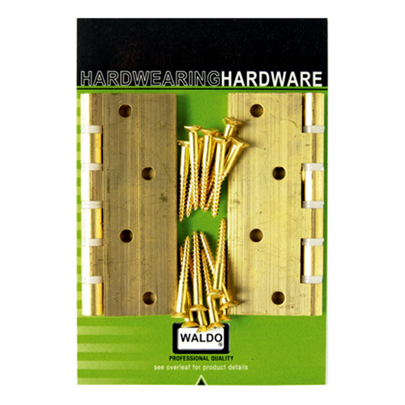 Hinge Butt Brass 100mmx75mm Dnw 2.5mm