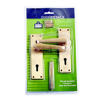 Door Furn/Mort.Brass 150mm Vic Str.Blst