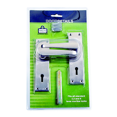 Door Furn/Mort.Sat Nickle Plated150mm Vic Str Bls