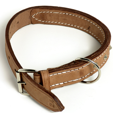 Dog Collar Leather H/D Stitch.32mmx750mm