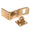 Hasp+Staple Double Knuck.Brass 178X50X6 Hasp+Staple Double Knuck.Brass 178X50X6