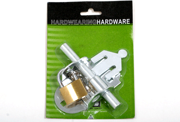 Padbolt Oval D/End.Galv. W/38mm Padlock