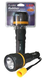 Torch Ledx3 Rubber Blk. Use 2Xd Battery