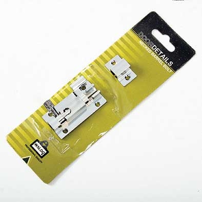 Barrel Bolt Necked Chrome Plate 100mmx25