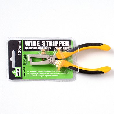 Plier Wire Stripper Ins.Yel/Blk Waldo Pr