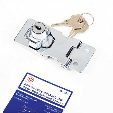 Hasplock 75mm Chrome Plated 260 Starwheel Carded