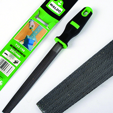 File Half Round .Bastard 300mm With Handle Waldo