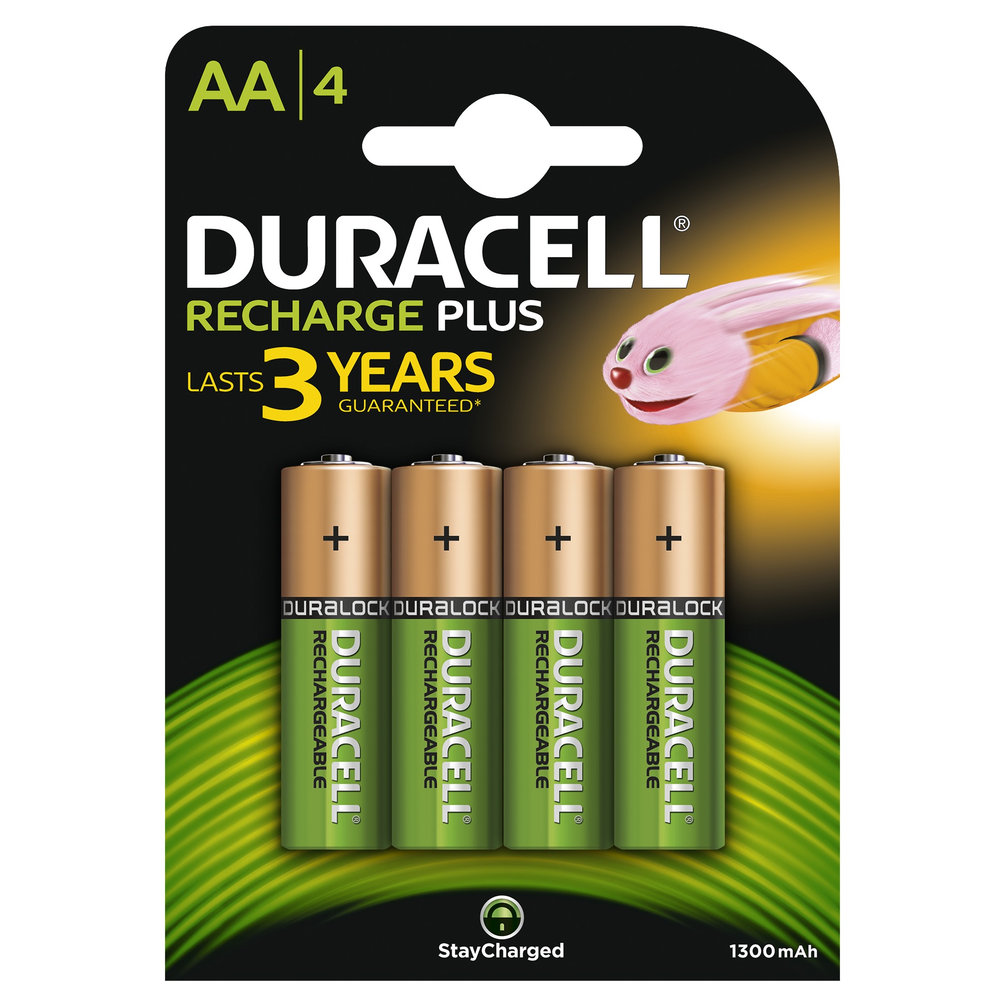 Duracell AA 1300 mAh Rechargeable Batteries