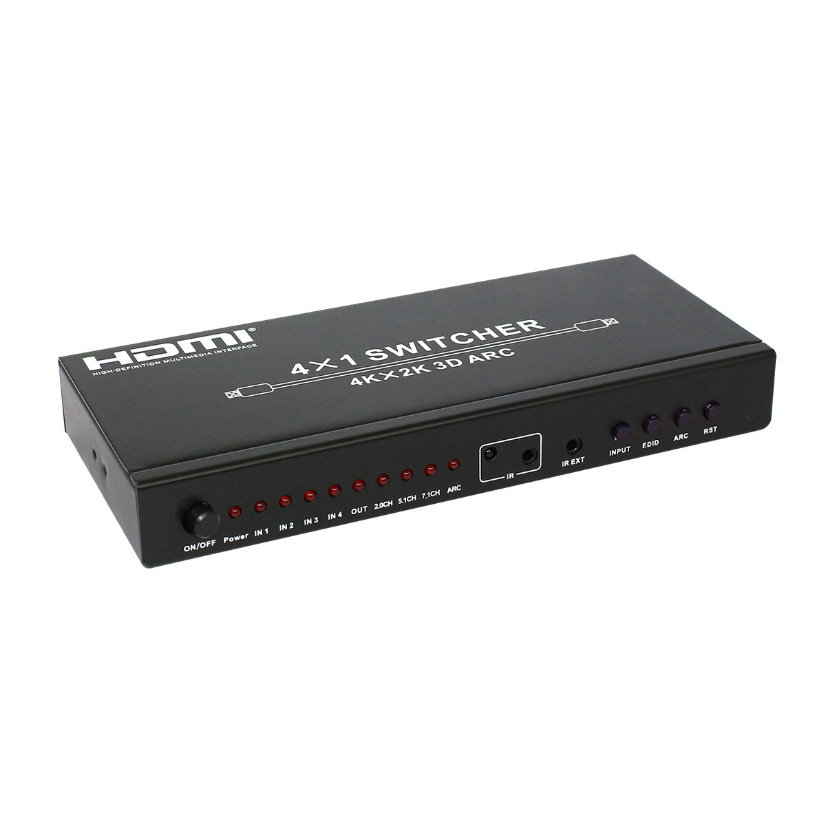 HDCVT 4×1 HDMI 4K Switch With Audio