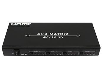 HDCVT 4×4 HDMI 4K Matrix Over HDbaset 100m Extender