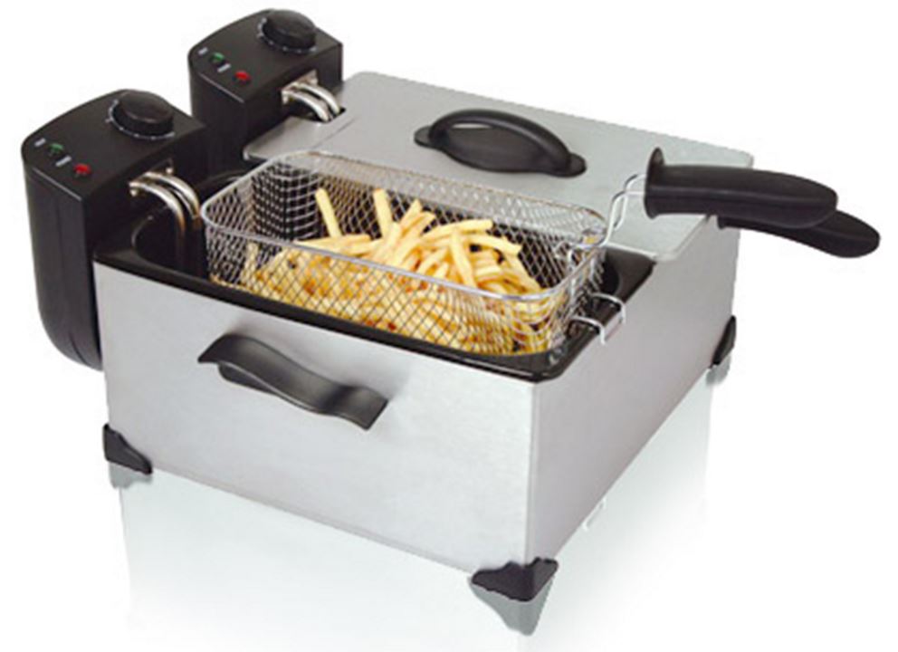 Mellerware – 6 Litre Kung Pao Deep Fat Fryer – Silver