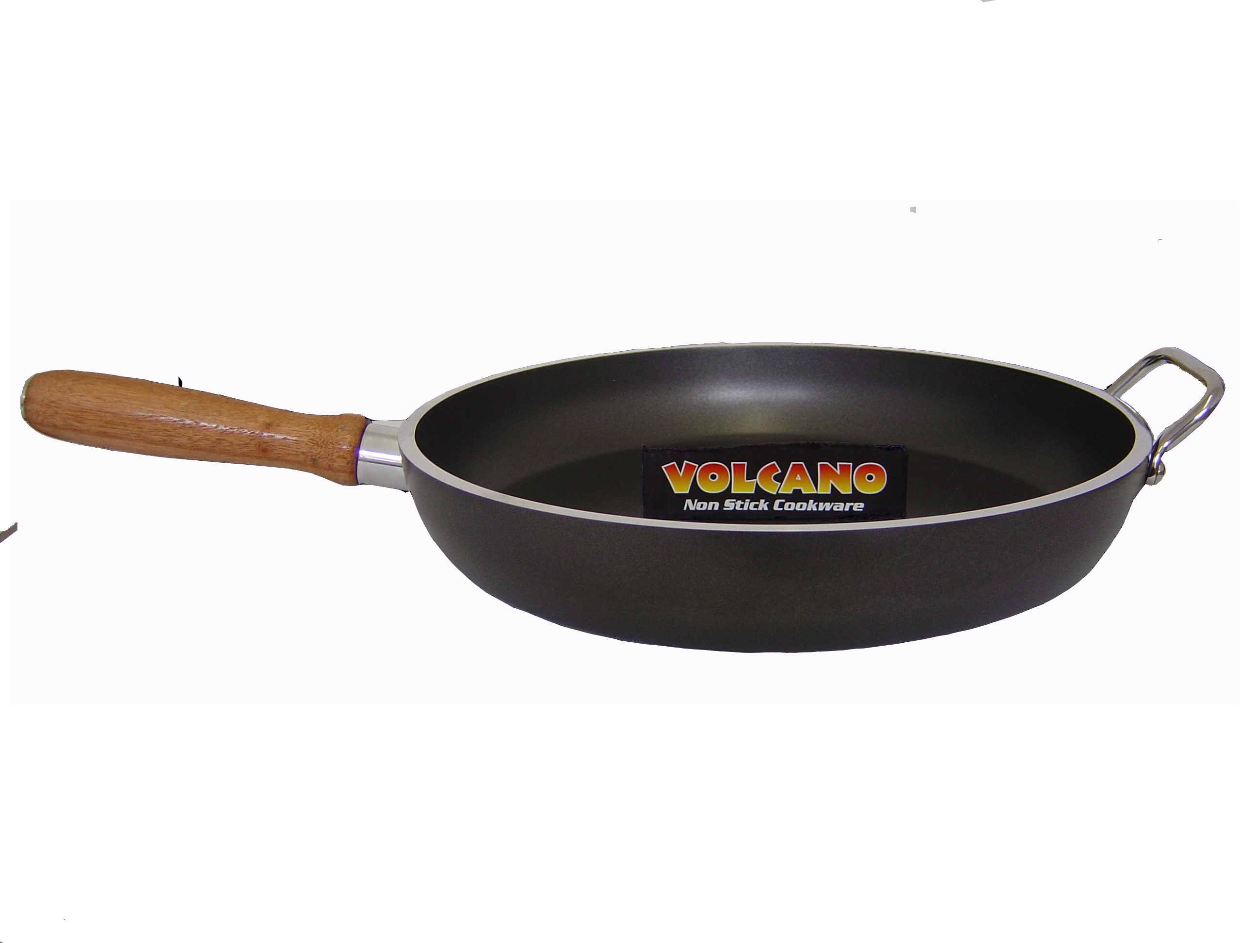 Volcano Cookware 29cm Frying Pan Wooden Handle