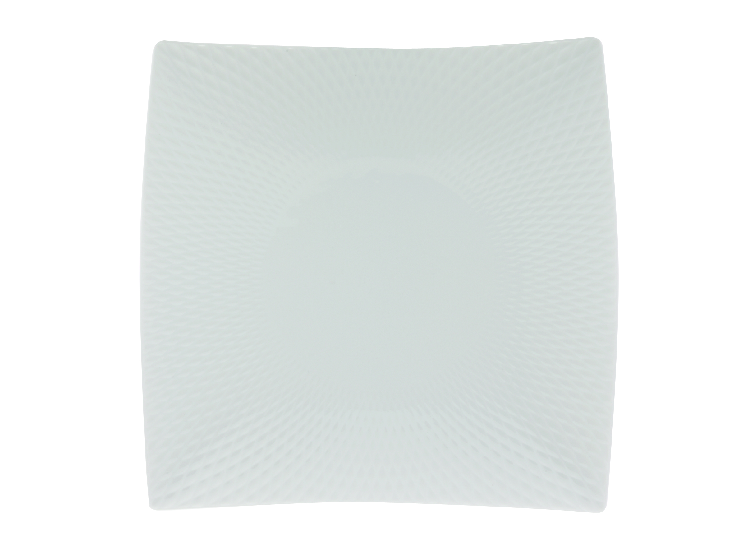 Maxwell & Williams – White Basics Diamonds Square Dinner Plate – 26cm