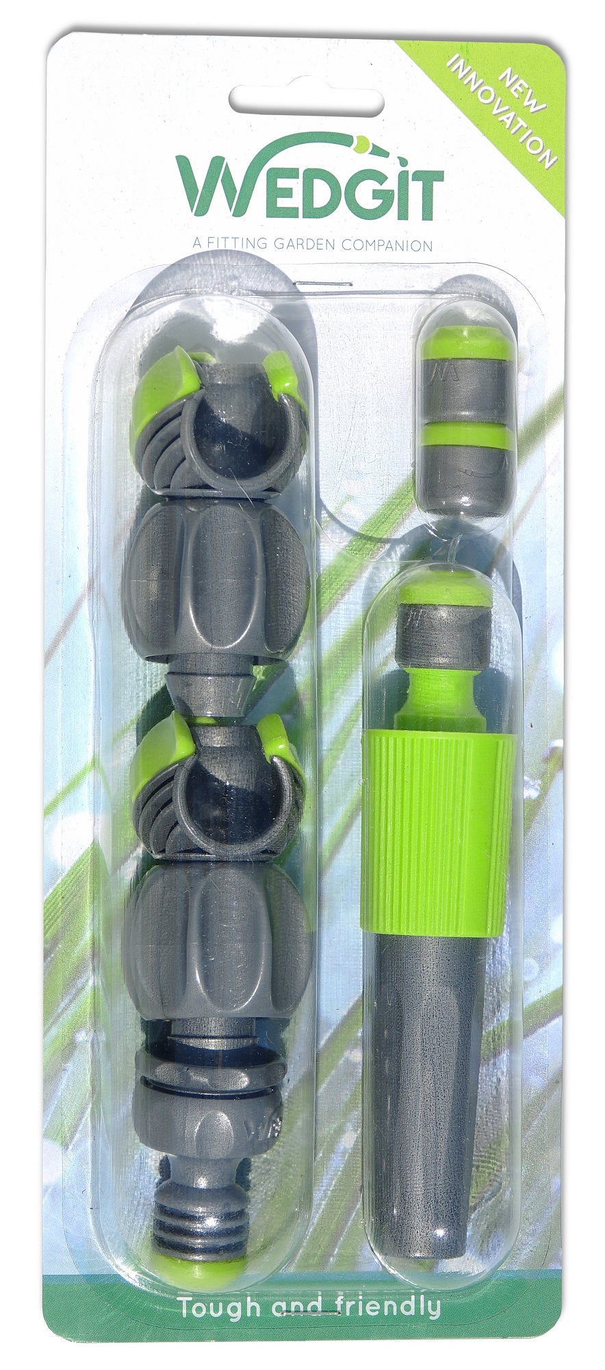 WEDGIT Tough Garden Hose Connector Starter Set for 19mm (3/4″) Hose