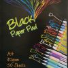 Marlin A4 Black Paper Pad 50 Sheets Marlin A4 Black Paper Pad 50 Sheets