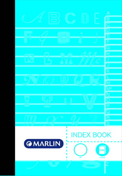 Marlin 144 Page A6 Memo Index Book (10 Pack)