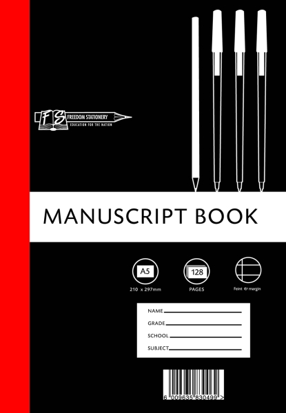 Freedom Stationery 128 Page A5 F&M Manuscript Book