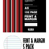 Freedom Stationery 192 Page A5 F&M Manuscript Book (5 Pack) Freedom Stationery 192 Page A5 F&M Manuscript Book (5 Pack)