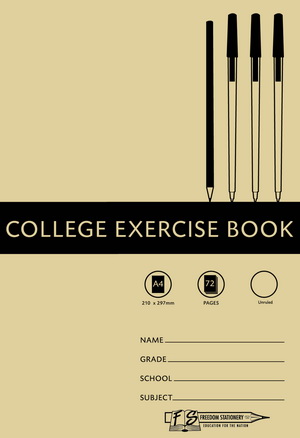 Freedom Stationery – College Exercise Book – 72 Page (Pack Of 20)