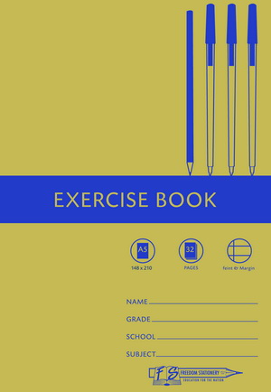 Freedom Stationery 32 Page A5 F&M Exercise Book (25 Pack)
