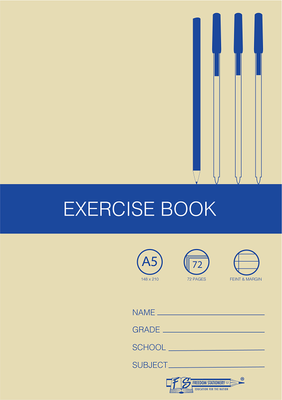 Freedom Stationery 72 Page A5 F&M Exercise Book (20 Pack)