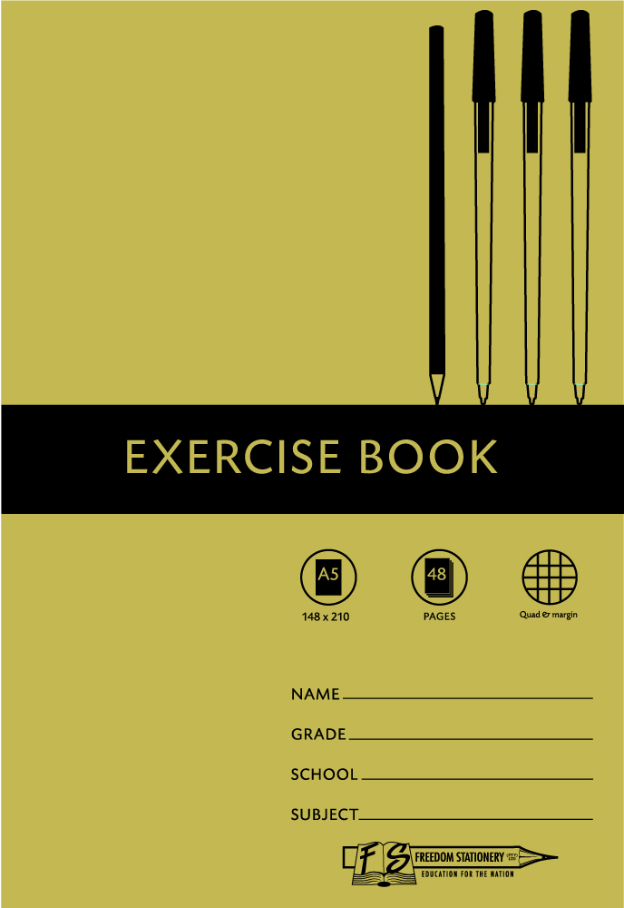 Freedom Stationery 72 Page A5 Q&M Exercise Book (20 Pack)