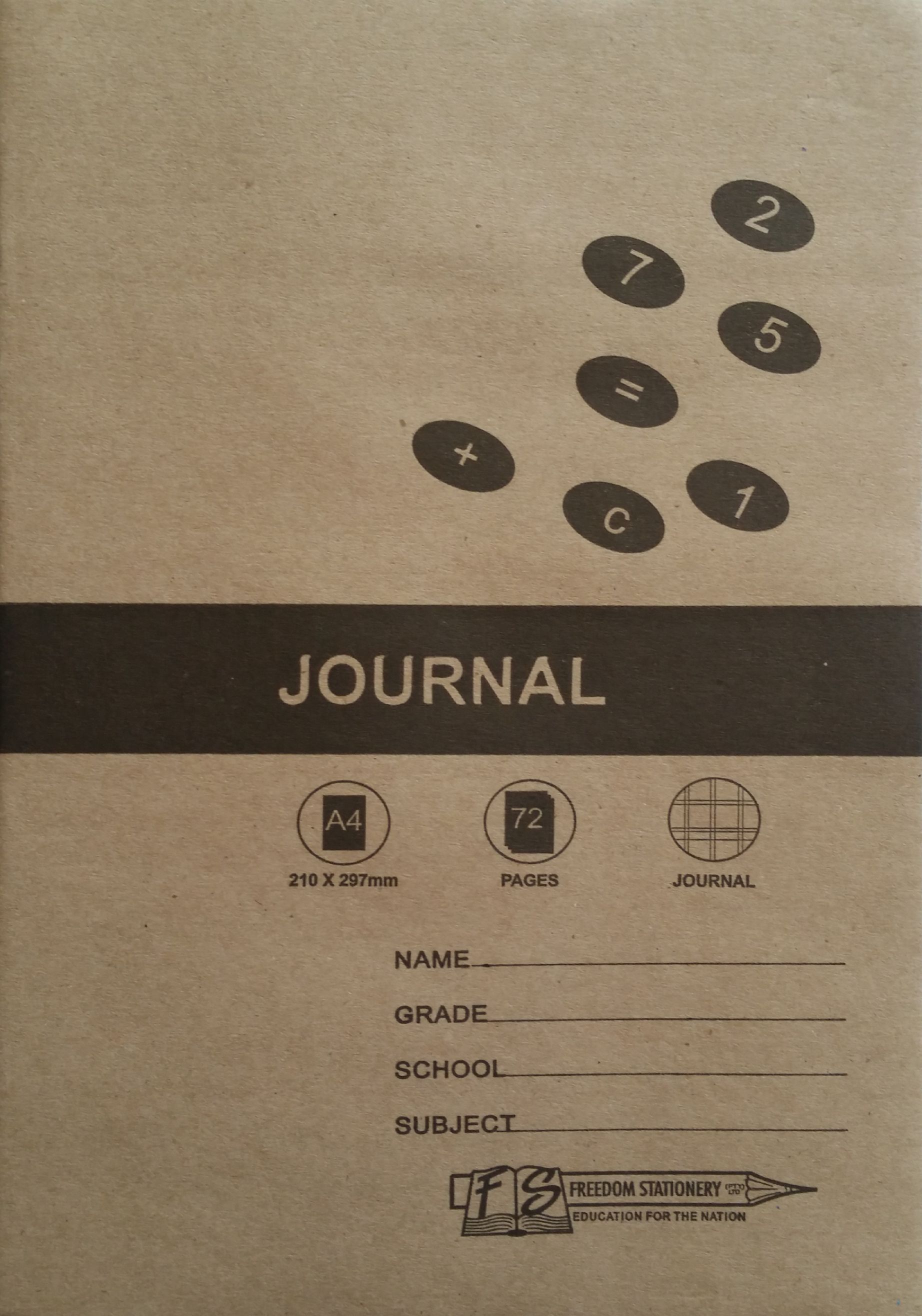 Freedom Stationery 72 Page A4 Journal