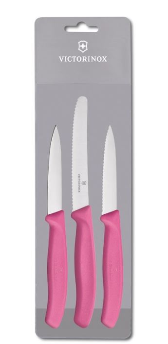 Victorinox – Classic 3 Piece Paring Set – Pink