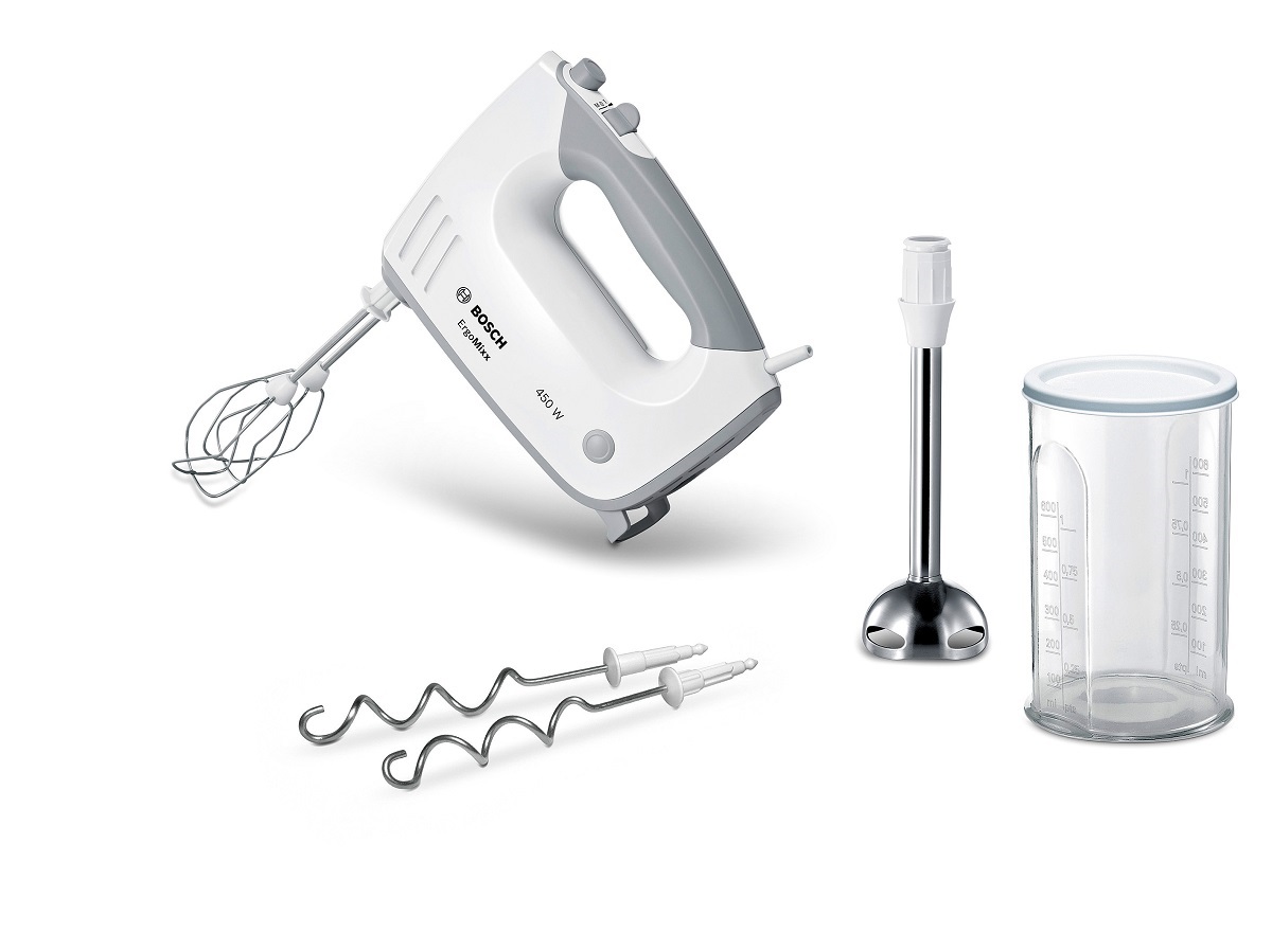 Bosch – Stick Blender Hand Mixer Set – White & Grey