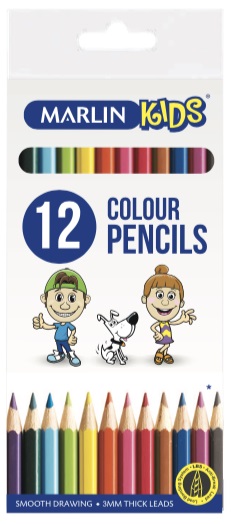 Marlin Kids 12 Colour Pencils