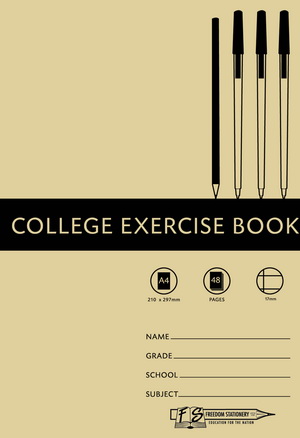 Freedom Stationery 48 Page A4 17mm Exercise Book (25 Pack)