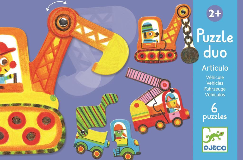 Djeco Duo Puzzle – Articulo Vehicles