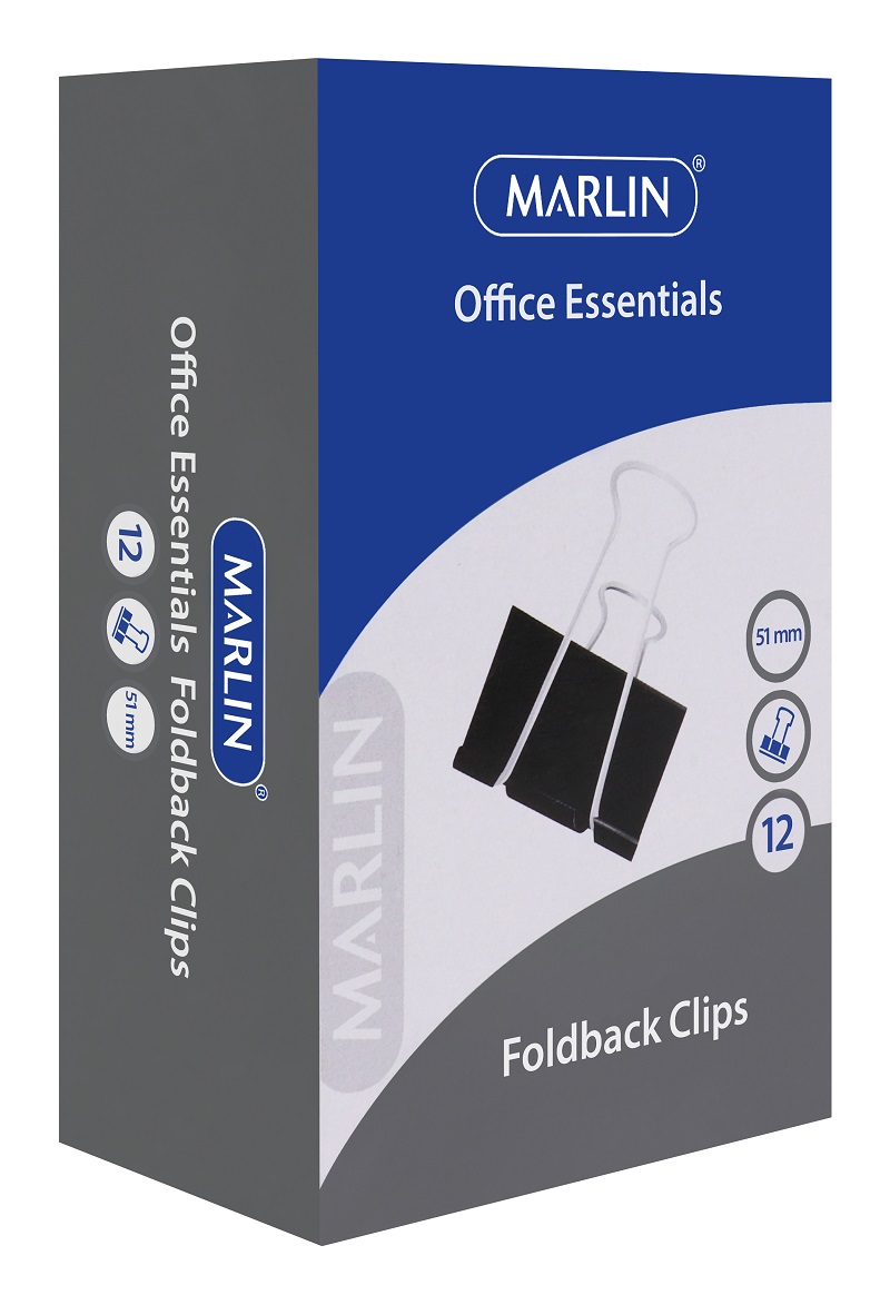 Marlin Fold Back Clips 51mm 12’s