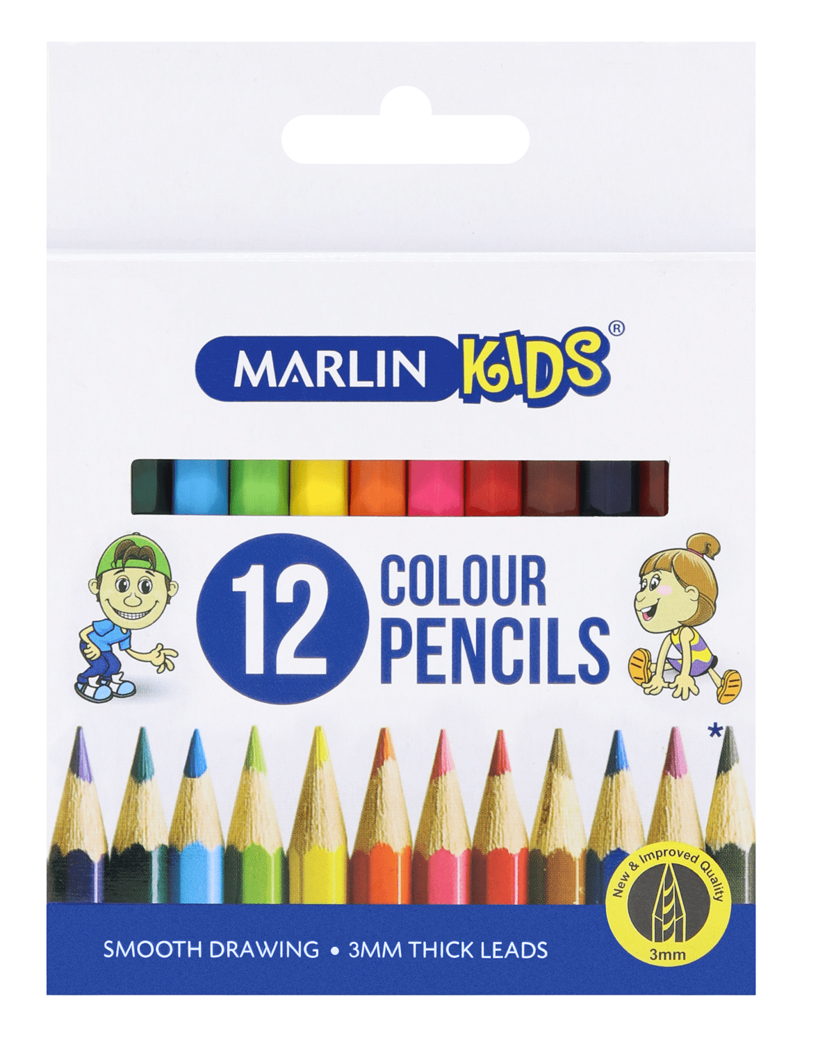 Marlin Kids 12 Short Colour Pencils