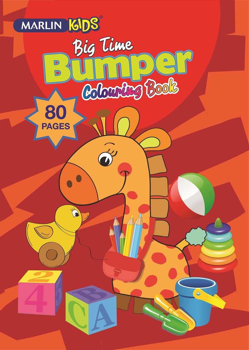 Marlin Kids Big-Time Bumper 80 Page Colouring Book