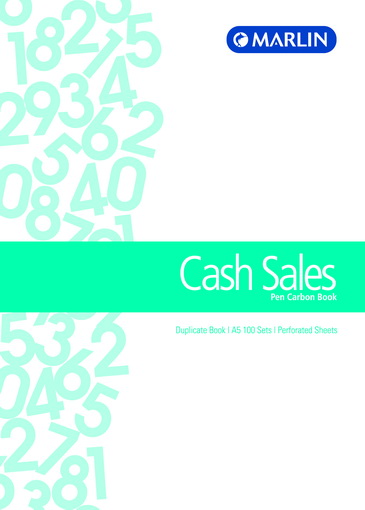 Marlin A5 Duplicate Pen Carbon Book – Cash Sales