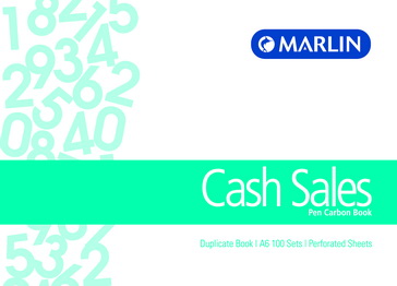 Marlin A6L Duplicate Pen Carbon Book – Cash Sales