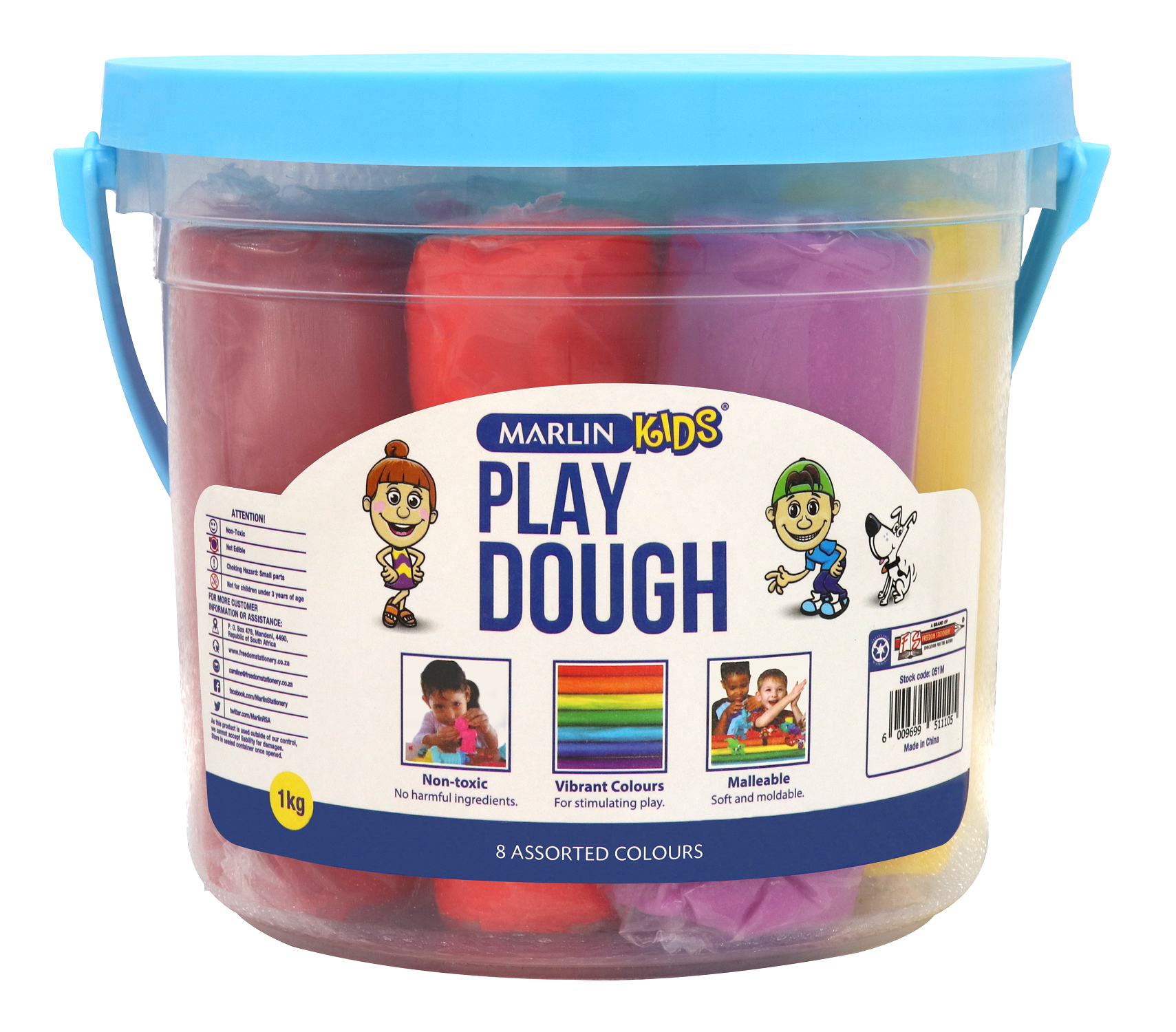 Marlin Kids Play Dough 1kg Bucket